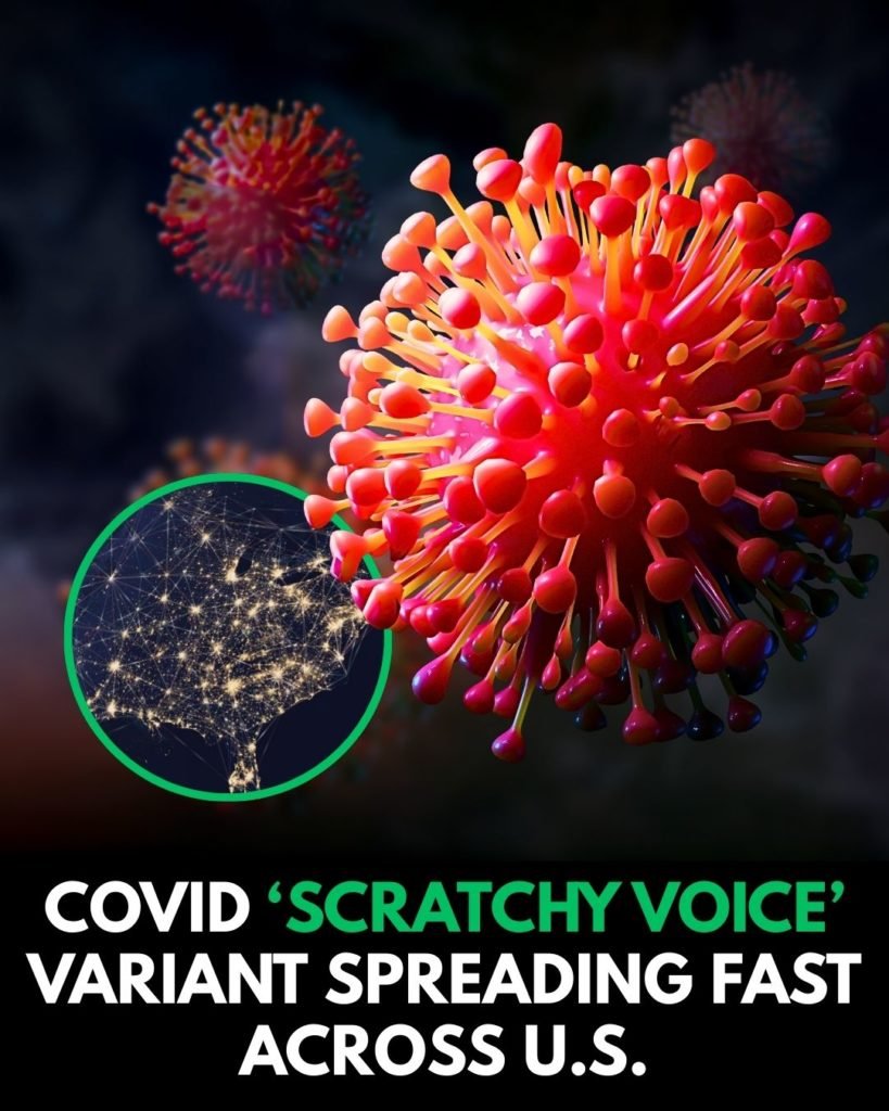 Covid 'scratchy voice' variant spreading fast across us