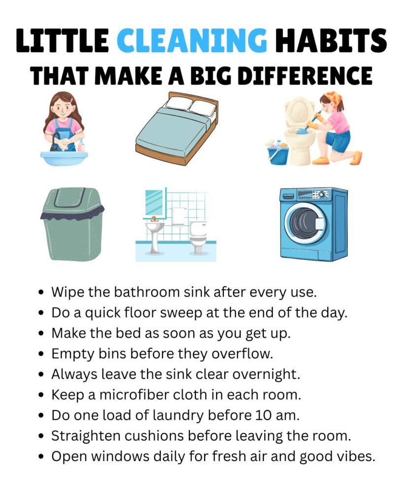 little cleaning habits that make a big difference