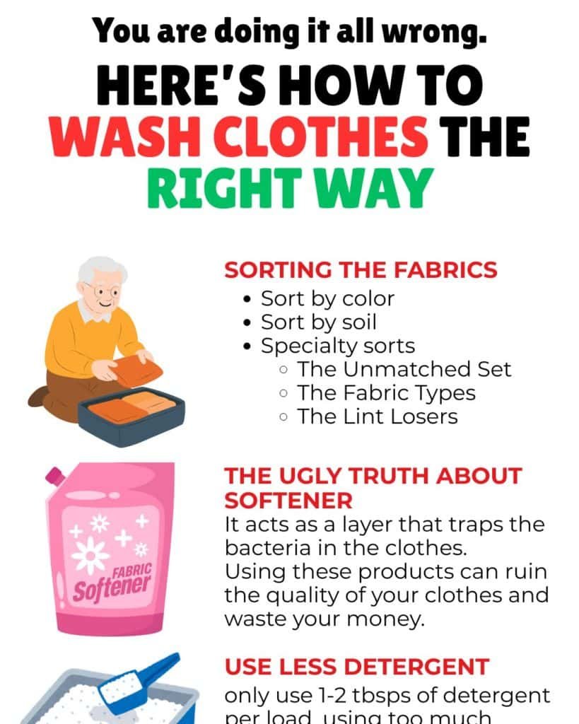 how to wash clothes the right way