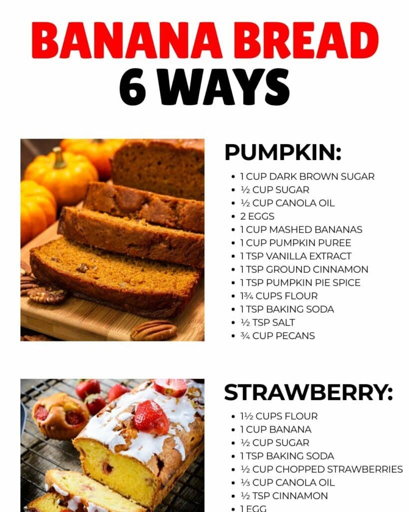 Vegan banana bread with pumpkin and strawberry recipes for healthy baking.