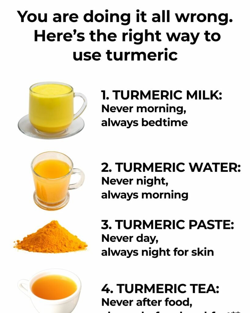 the right way to use turmeric