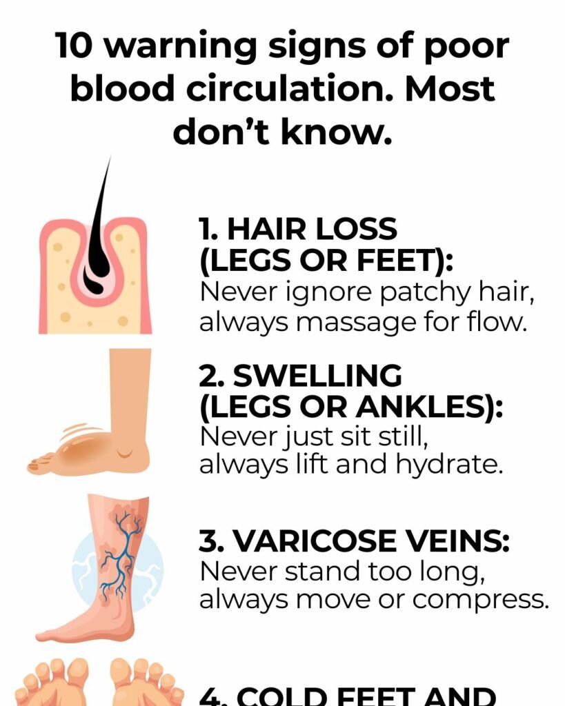 poor blood circulation