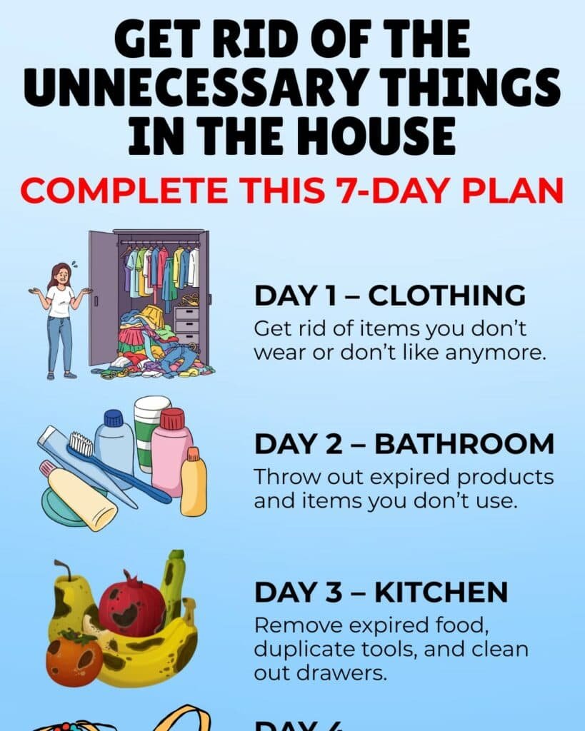 decluttering plan