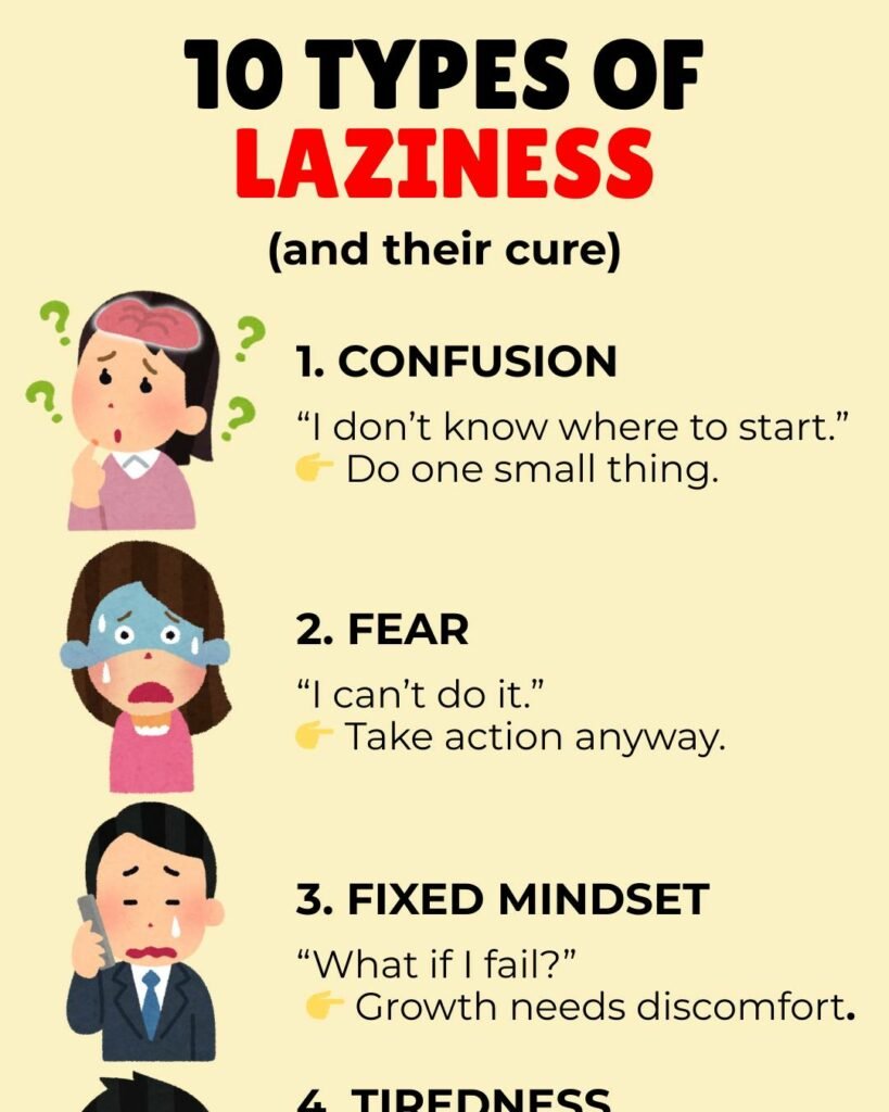 10 types of laziness