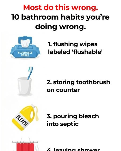 10 bathroom habits that are wrong