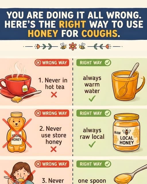 how to use honey for cough