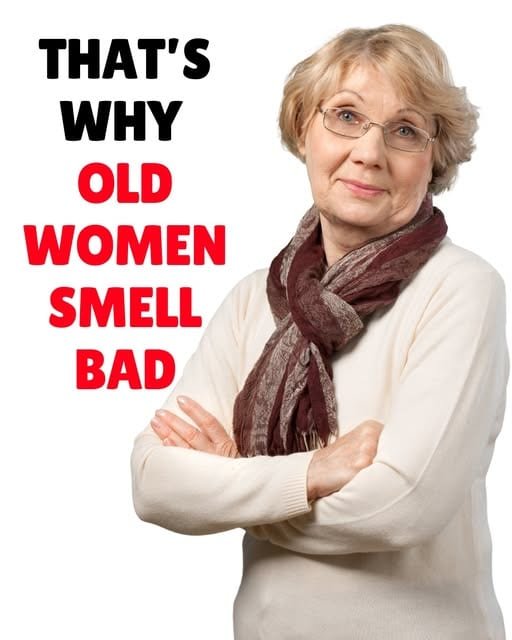 woman smells bad