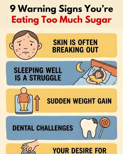 warning sings you're eating too much sugar