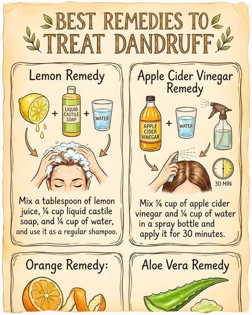 best remedies to treat dandruff