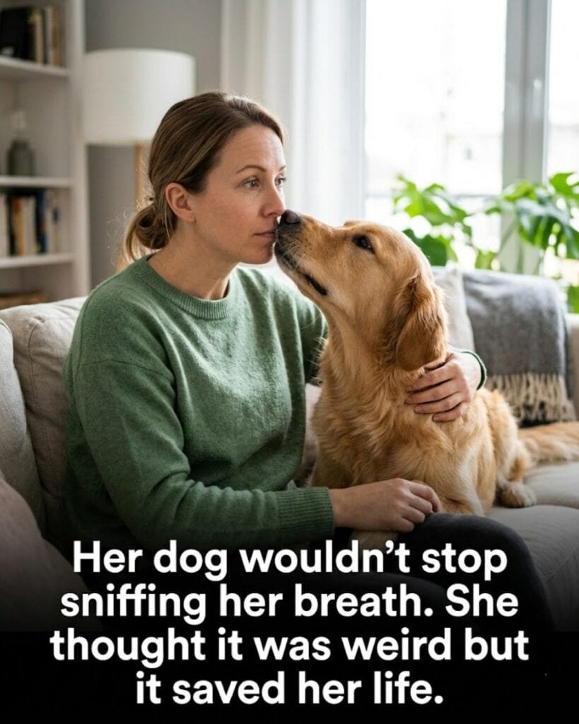 the dog saved her life