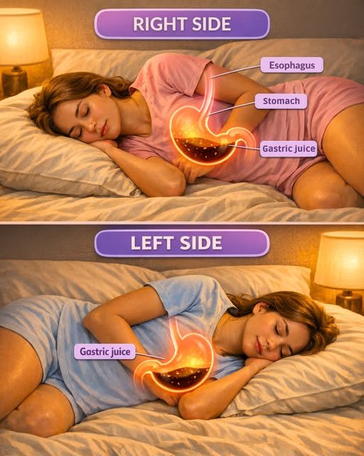 benefits of sleeping on left side