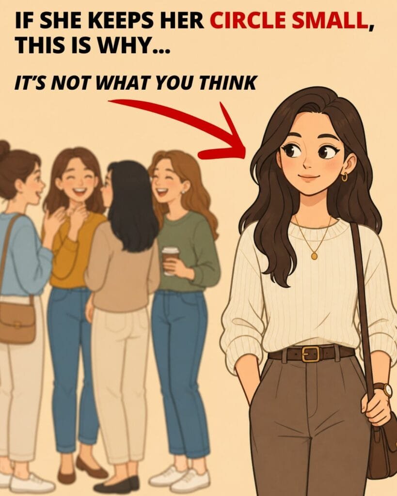 she keeps her circle small