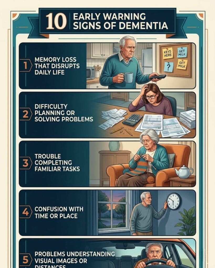 warning signs of dementia