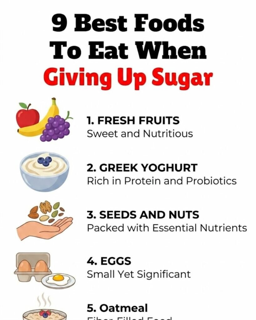 what to eat when giving up sugar