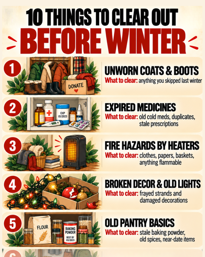 declutter before winter
