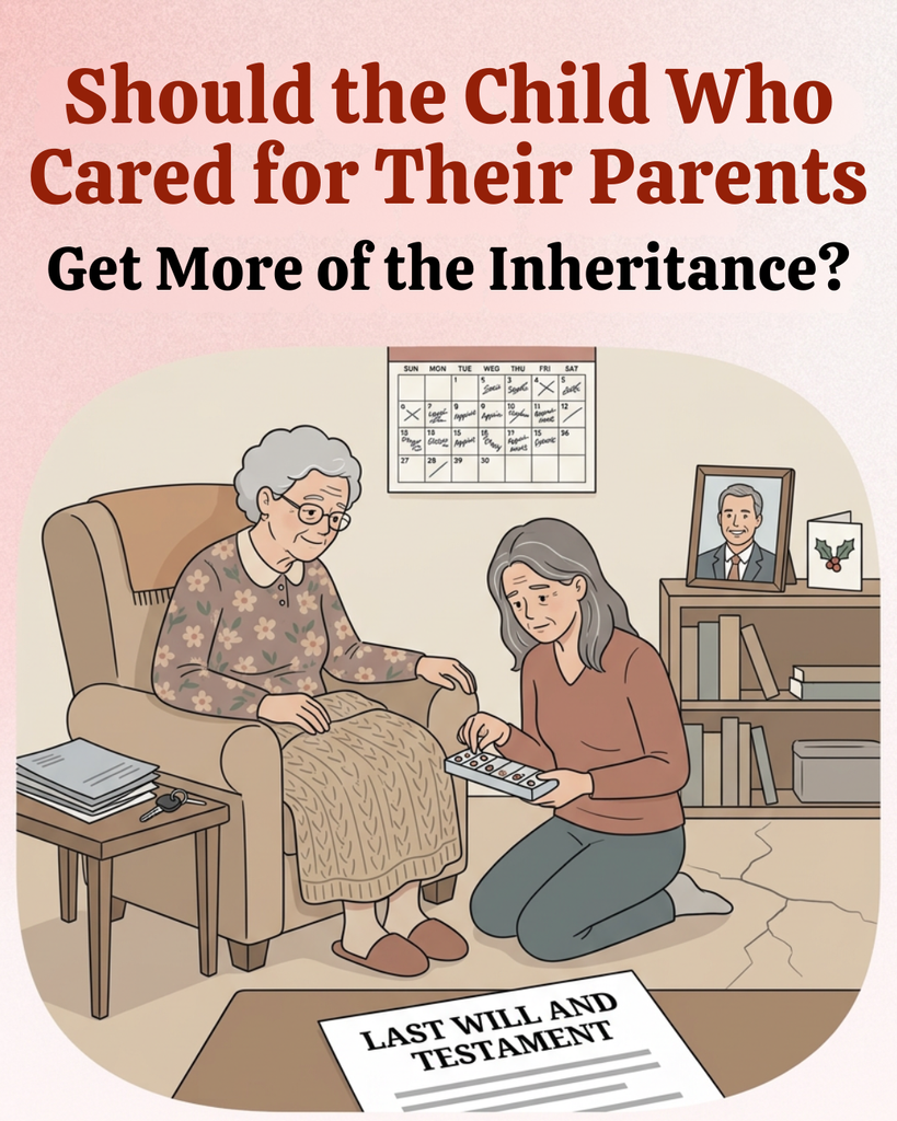 inheritance to the child who cared for them